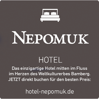 Hotel Nepomuk in der der historischen Altstadt vom Welterbe Bamberg